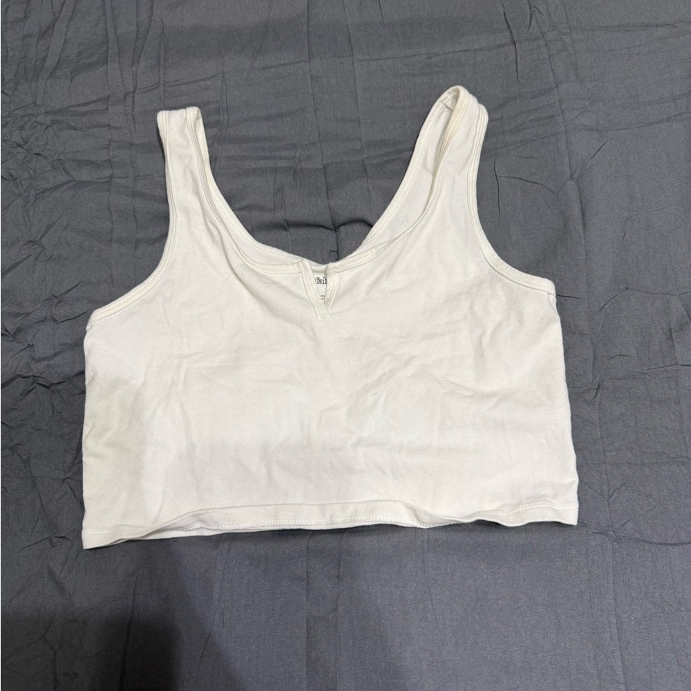 Wild Fable Off-White Crop Top